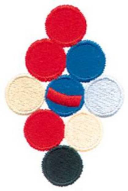 Picture of Pool Balls Machine Embroidery Design
