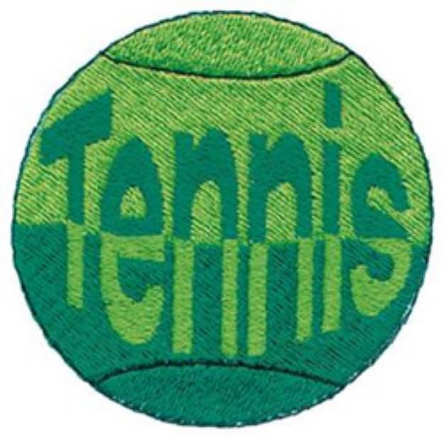 Picture of Tennis Ball Logo Machine Embroidery Design