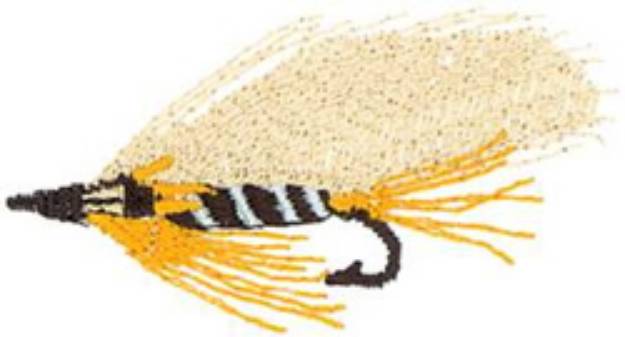 Picture of Fishing Fly Machine Embroidery Design