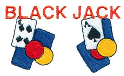 Black Jack Machine Embroidery Design
