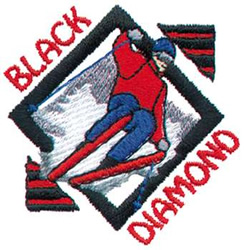 Black Diamond Machine Embroidery Design