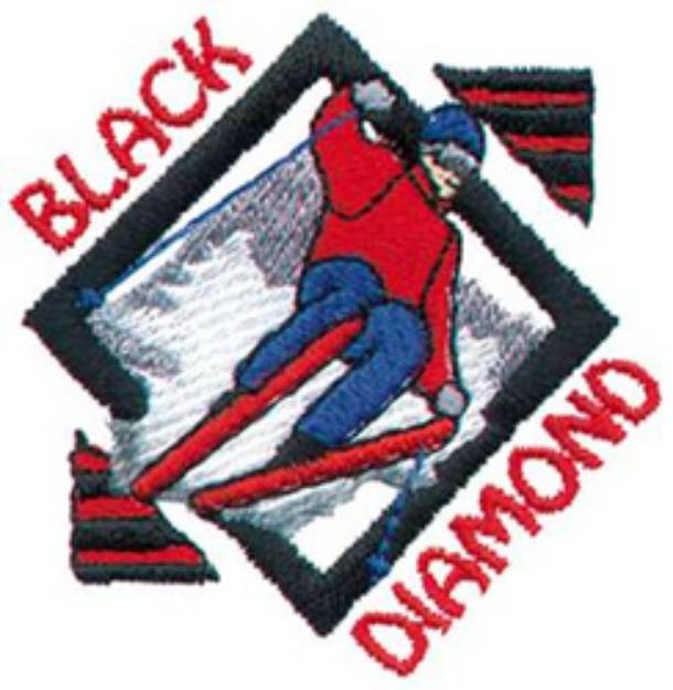 Picture of Black Diamond Machine Embroidery Design