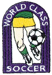 World Class Soccer Machine Embroidery Design