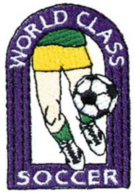 Picture of World Class Soccer Machine Embroidery Design