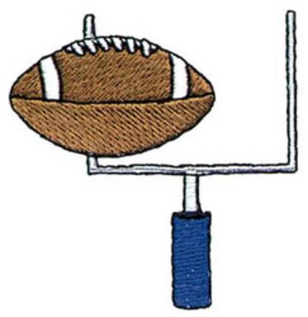Picture of Football Goal Machine Embroidery Design