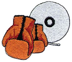 Boxing Gloves Machine Embroidery Design