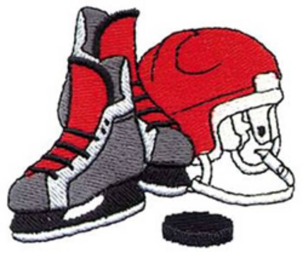 Picture of Hockey Gear Machine Embroidery Design