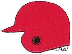 Baseball Helmet Machine Embroidery Design