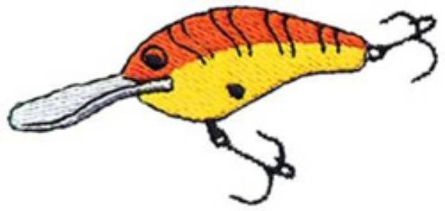Picture of Walleye Lure Machine Embroidery Design