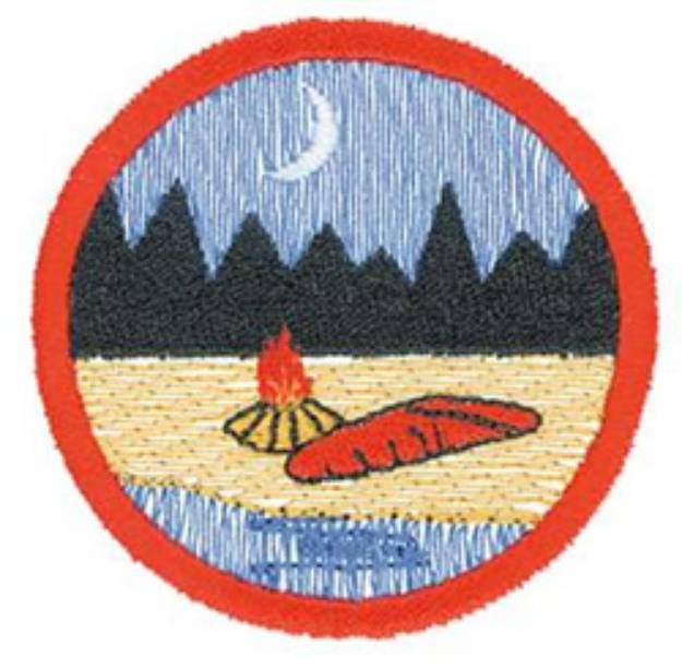 Picture of Camping Logo Machine Embroidery Design