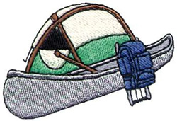 Camping Equipment Machine Embroidery Design