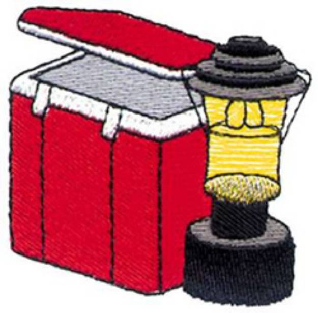 Picture of Cooler & Lantern Machine Embroidery Design