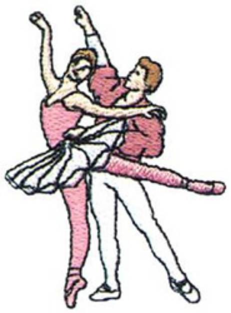 Picture of Ballet Dancing Machine Embroidery Design