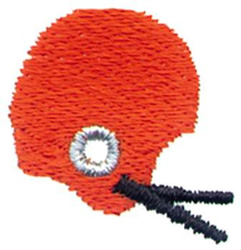 1" Helmet Machine Embroidery Design