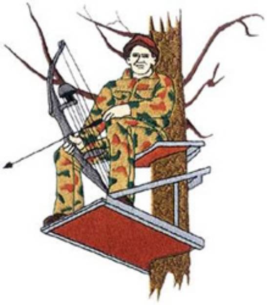Picture of Bow Hunter Machine Embroidery Design