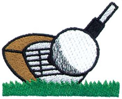 Golf Club Machine Embroidery Design