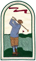 Old Time Golf Machine Embroidery Design