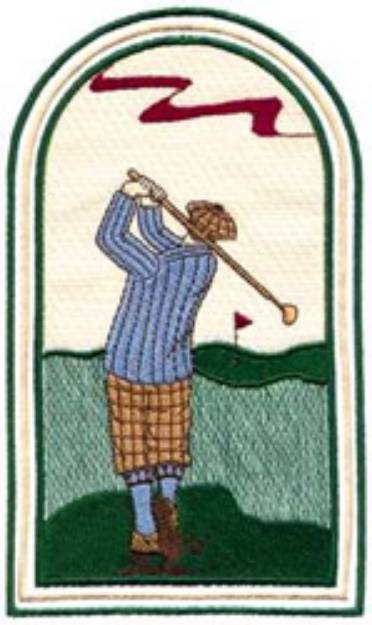 Picture of Old Time Golf Machine Embroidery Design