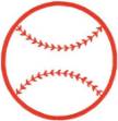 Picture of Large Baseball Machine Embroidery Design