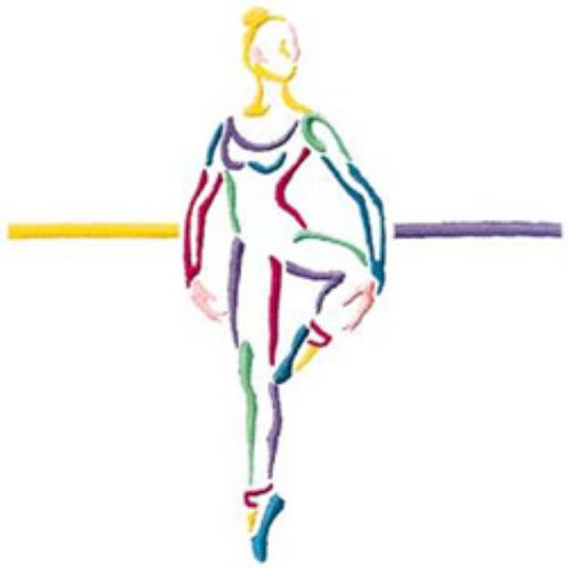 Picture of Ballet Dancer Machine Embroidery Design