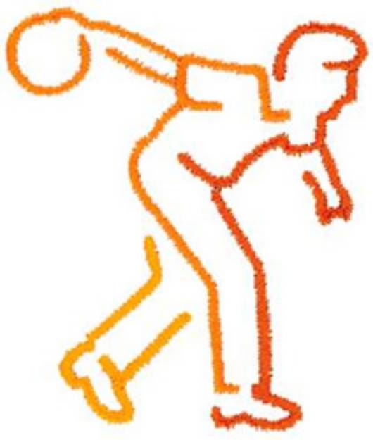 Picture of Bowler Outline Machine Embroidery Design