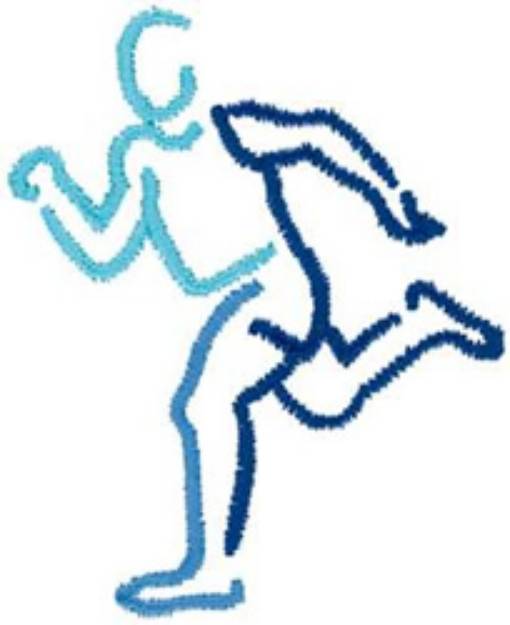 Picture of Track Outline Machine Embroidery Design
