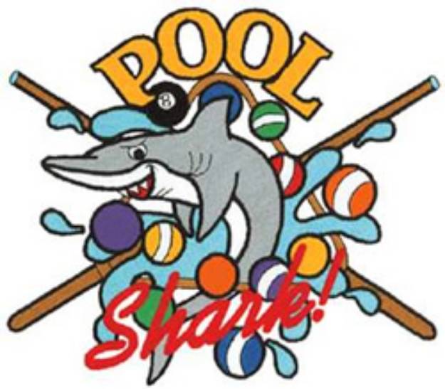 Picture of Pool Shark Machine Embroidery Design