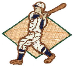 Old Time Baseball Machine Embroidery Design