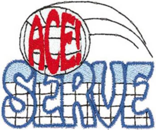 Picture of Ace Serve Machine Embroidery Design