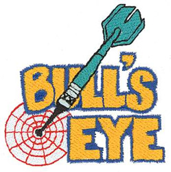 Bulls Eye Machine Embroidery Design