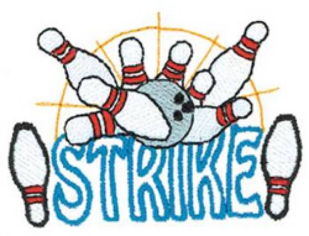 Picture of Strike Machine Embroidery Design