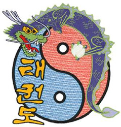 Tae Kwon Do Machine Embroidery Design