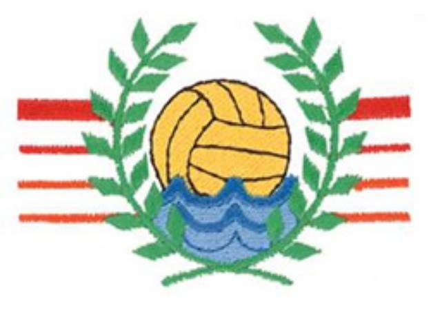 Picture of Water Polo Crest Machine Embroidery Design