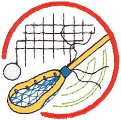 Lacrosse Logo Machine Embroidery Design
