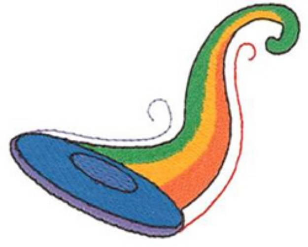 Picture of Disc Rainbow Machine Embroidery Design