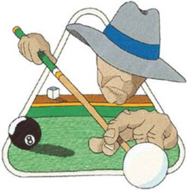 Picture of Pool Sticks Machine Embroidery Design