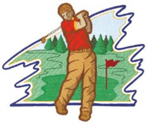 Picture of Golfing Machine Embroidery Design