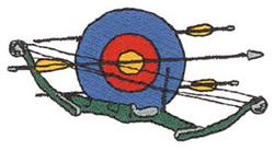 Archery Equipment Machine Embroidery Design