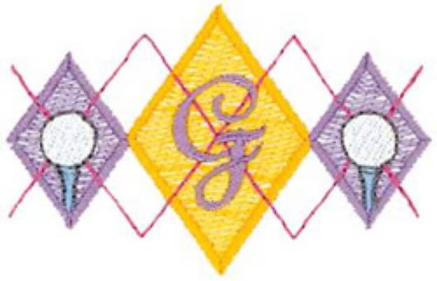 Picture of Argyle Crest Machine Embroidery Design