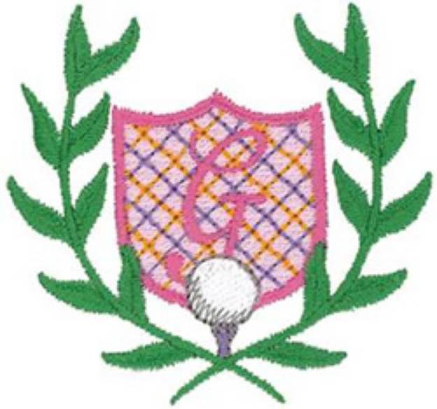 Picture of Womens Golf Crest Machine Embroidery Design