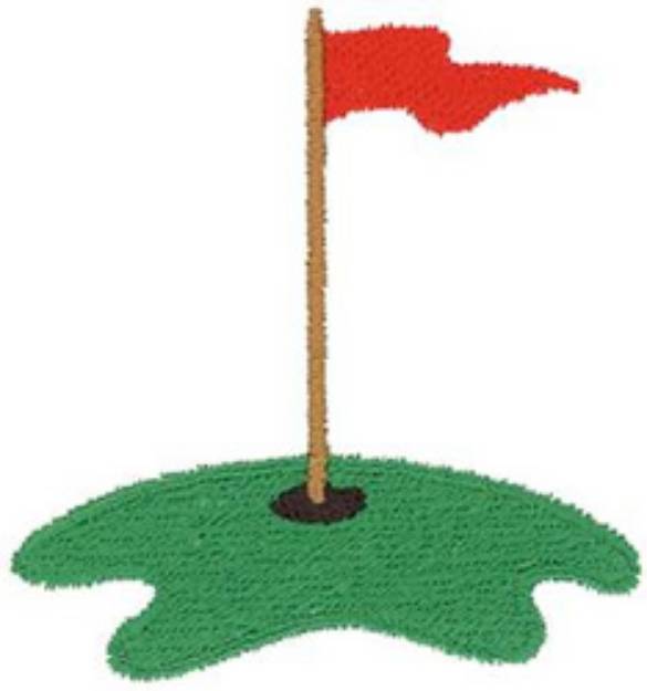 Picture of Golf Cup Machine Embroidery Design