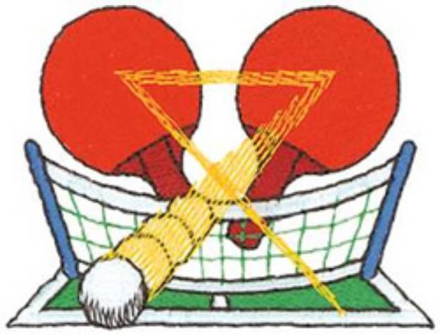Picture of Table Tennis Machine Embroidery Design