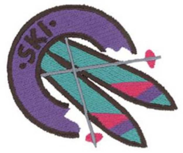 Picture of Ski Machine Embroidery Design
