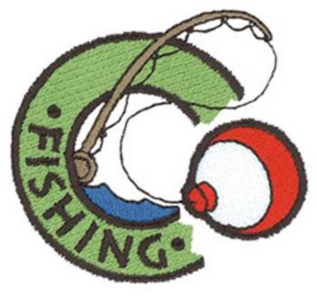 Picture of Fishing Machine Embroidery Design