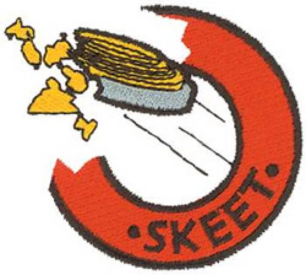 Picture of Skeet Logo Machine Embroidery Design