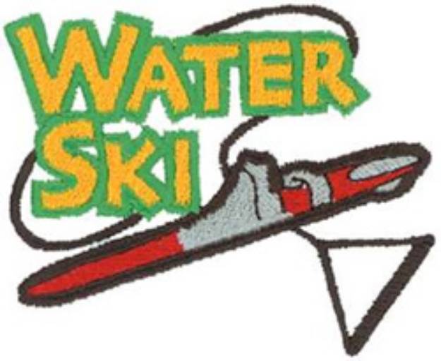 Picture of Water Ski Machine Embroidery Design