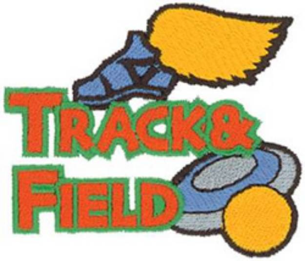 Picture of Track & Field Machine Embroidery Design