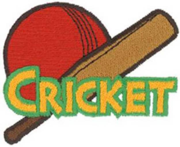 Picture of Cricket Logo Machine Embroidery Design