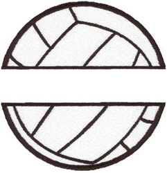 Volleyball Name Drop Machine Embroidery Design