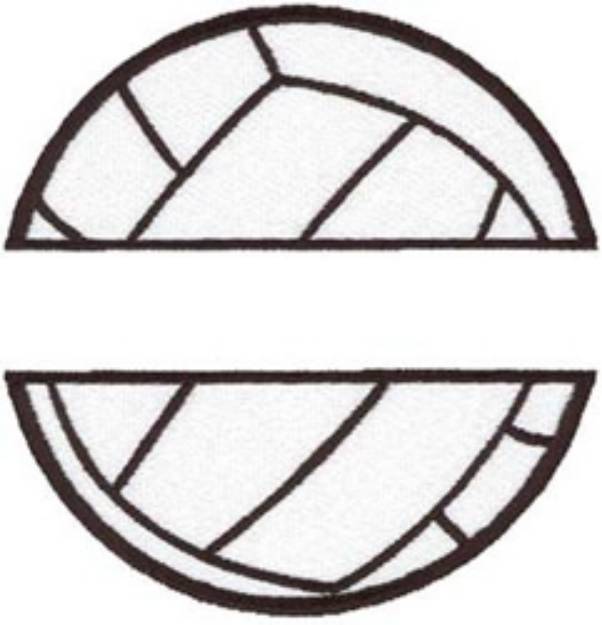 Picture of Volleyball Name Drop Machine Embroidery Design
